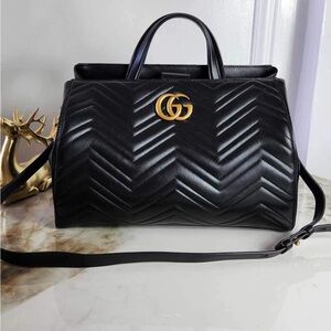 Gucci Marmont black satchel bag